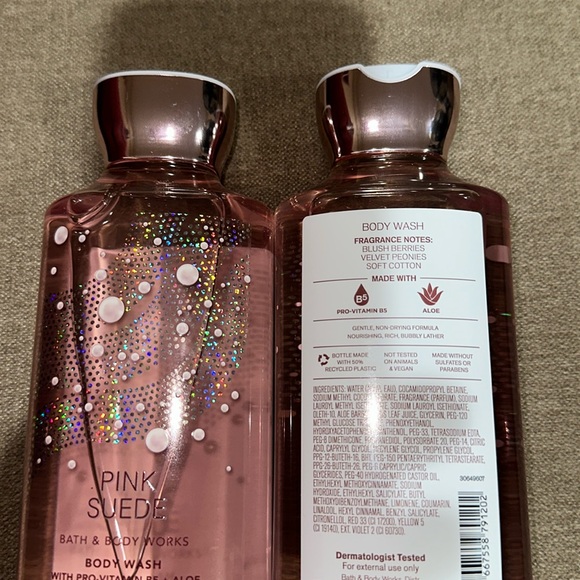 BBW 2pc PINK SUEDE Body Wash - Picture 2 of 2